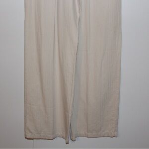 Cream linen pants